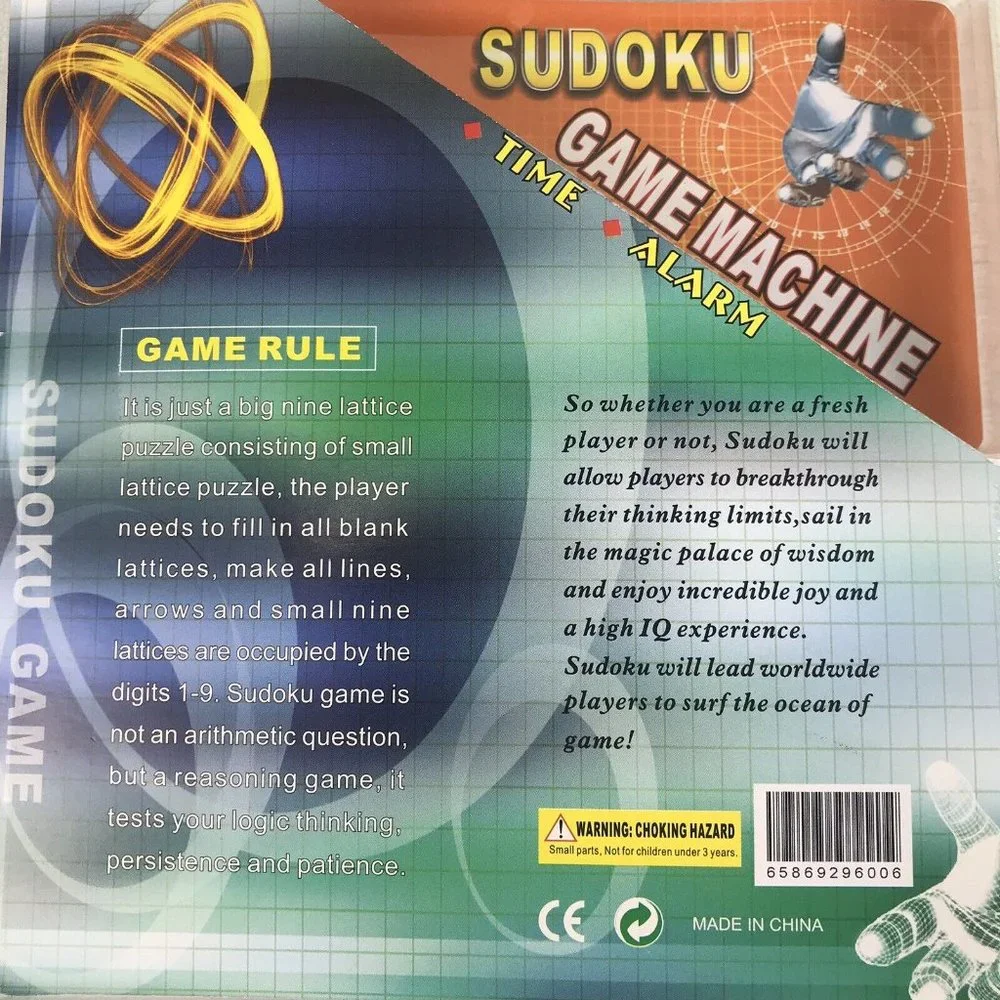 Sudoku Pocket Video Game Handheld Electronic Grid Boxes Digital Puzzle Tested